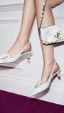 Giày Jim/my Ch/oo Amita Flower 45 Slingback Pumps