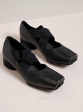 Giày Uma Wang Square-toe High Ballerina 4.5cm