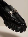 Giày T•ds Fringed Platform Loafers - size 35