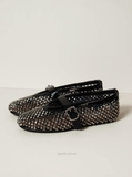 [ORDER 2 - 3 TUẦN] Giày A/lai/a Fishnet Ballet Flats