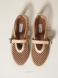 [ORDER 2 - 3 TUẦN] Giày A/lai/a Fishnet Ballet Flats