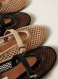 [ORDER 2 - 3 TUẦN] Giày A/lai/a Fishnet Ballet Flats