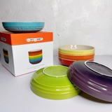 Bộ 6 dĩa sâu lòng Le Creuset Rainbow 20cm