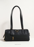 Túi P/ra/da Medium Leather Top Handle Padlock