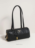 Túi P/ra/da Medium Leather Top Handle Padlock