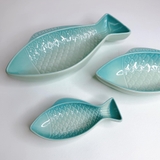 Bộ 3 dĩa sứ hình cá Le Creuset
