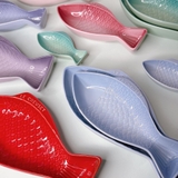 Bộ 3 dĩa sứ hình cá Le Creuset