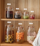 Hũ thủy tinh Kilner Clip Top Jar tròn nắp cài 0.5/1/1.5/2/3 lít