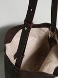 Túi tote da thật charm Lucky