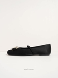 Giày Fer/ra/ga/mo New Vara Plate Ballerina Flats