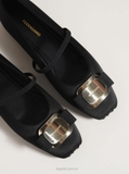 Giày Fer/ra/ga/mo New Vara Plate Ballerina Flats