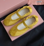 [ORDER 2 - 3 TUẦN] Giày M/iu M/iu Plume Ballerina