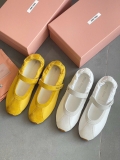 [ORDER 2 - 3 TUẦN] Giày M/iu M/iu Plume Ballerina