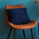 Vỏ gối vuông sofa nhung gân sọc 45x45 cm