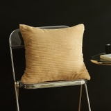 Vỏ gối vuông sofa nhung gân sọc 45x45 cm