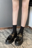 Giày T•ds Fringed Platform Loafers - size 35
