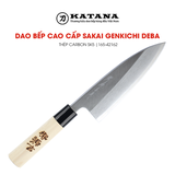 Dao bếp Nhật cao cấp Sakai Genkichi Deba thép Carbon SK5 Paper Box - Dao Deba (165mm)