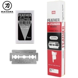 Hộp 5 lưỡi dao lam cạo râu Nhật Bản Feather - Double Edge Razors