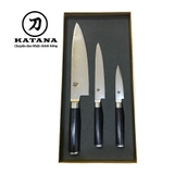 Bộ 3 dao bếp Nhật cao cấp KAI Shun Classic Chef, Ultility và Paring Bộ dao thái, đa năng, gọt hoa quả DMS-300