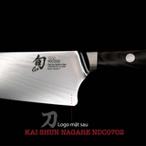 Dao bếp Nhật cao cấp KAI Shun Nagare Santoku - Dao thái 3 trong 1 NDC0702 (180mm)