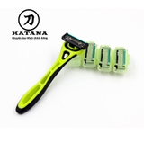 Dao cạo râu cao cấp Nhật Xfit 5 blade màu xanh (hộp vuông)