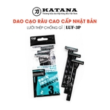 Dao cạo râu cao cấp Nhật LUS-3P bộ 3 chiếc (màu đen)