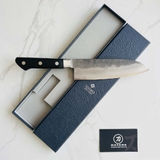 Dao bếp Nhật cao cấp Tojiro Atelier Santoku thép Damascus 63 lớp VG10 - Dao thái đa năng 170mm TA-SA170