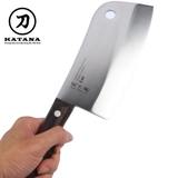 Dao chặt thịt, chặt xương Nhật cao cấp KAI Seki ManJu cán gỗ - 041BE0550 (170mm)