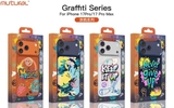 Ốp Lưng Mutural Graffiti Series Họa Tiết 3D Mặt Lưng Kính Bóng Cho 17/18promax