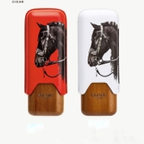 Bao Da Du Lịch 2 Điếu Lubinski YJA-50029 Chính Hãng – Da Cao Cấp, Lót Gỗ Tuyết Tùng