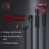 [Ảnh thật] Phụ Kiện Ô Câu Cá ,Thanh Hợp Kim Điều Chỉnh Độ Dài, Đầu Nối Xoay 360° ,Túi Đựng Ô Tiện Lợi