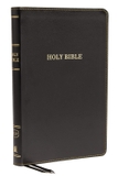 KJV, Thinline Bible, Leathersoft, Black, Red Letter, Comfort Print: Holy Bible, King James Version