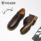 Giày buộc dây nam da bò cao cấp tăng chiều cao Oxfords VICADO VA0120 3cm