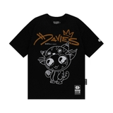 D25-T4 Tee D Devil Mascot - BLACK