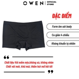 Quần Lót Nam Owen QLB232454 màu đen Kiểu sịp đùi Boxer Chất liệu Polyamide spandex