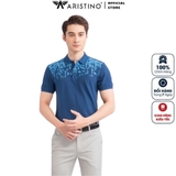 Áo Thun Polo Nam Cổ Bẻ Aristino APS148S3 màu Xanh tím than 35 in