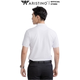 Áo Thun Polo Nam Cổ Bẻ Aristino APS018S3 Màu: Xám 319 kẻ jacquard