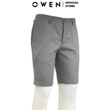 Quần Short Nam Owen SW231917 Sóc Âu màu xám xước dáng Slim fit chất liệu polyester