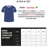 Áo Thun Nam Tay Ngắn Không Cổ Owen TS22368 màu navy dáng freesize vải cotton