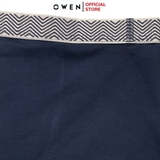 Quần Lót Nam Owen QLB242501 màu xanh tím than  chất liệu cotton spandex