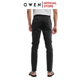 Quần Tây Nam Owen QS242842R màu đen trơn dáng ôm slim fit chất liệu nano