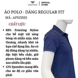 Áo Thun Polo Nam Cổ Bẻ Aristino APS155S3 Màu: Xanh biển 163 Jackquard họa tiết, Xanh tím than 41Jackquard họa tiết