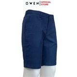 Quần Short Nam Owen SW231922 Sóc Âu màu xanh xước dáng Slim fit chất liệu polyester