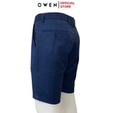 Quần Short Nam Owen SW231922 Sóc Âu màu xanh xước dáng Slim fit chất liệu polyester