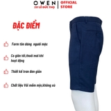 Quần Short Nam Owen SW231919 Sóc Âu màu xanh navy dáng Slim fit chất liệu polyester