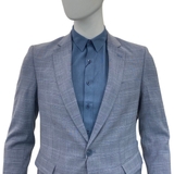 Áo Demi - Blazer Owen BL220692 kẻ caro ghi dáng regular fit Chất Liệu Polyester