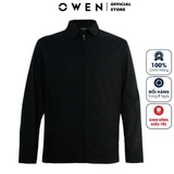 Áo Khoác Jacket Owen JK220724 Màu đen Dáng Regular Fit Vải Polyester