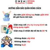 Áo Khoác Jacket Owen JK256073 màu xanh dáng regular fit cổ bẻ, khóa kéo, cổ tay áo có cúc bấm,bo gấu chất liệu Nylon Spandex
