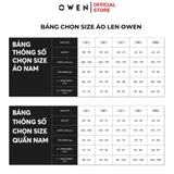 Áo len nam owen ALC241287 màu nâu  dáng suông regular fit cổ tròn chất liệu Acrylic