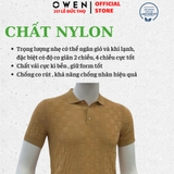 Áo Polo len ngắn tay Owen ALP251290N màu nâu nhạt dáng suông regular fit chất liệu Rayon